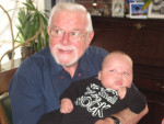 Overgrootvader Wim (alias kabouter Baardje) en Xavier